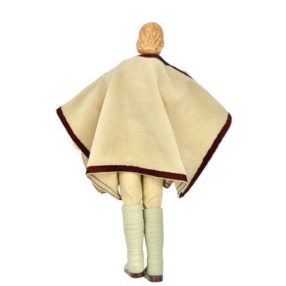 Vintage Star Wars 1978 Luke Skywalker Action Figure Doll With Cloak & Belt 12 in