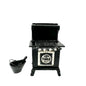 Blue Bird Vintage Cast Iron Toy Stove With Coal Bucket & Shovel 6” H Collectible