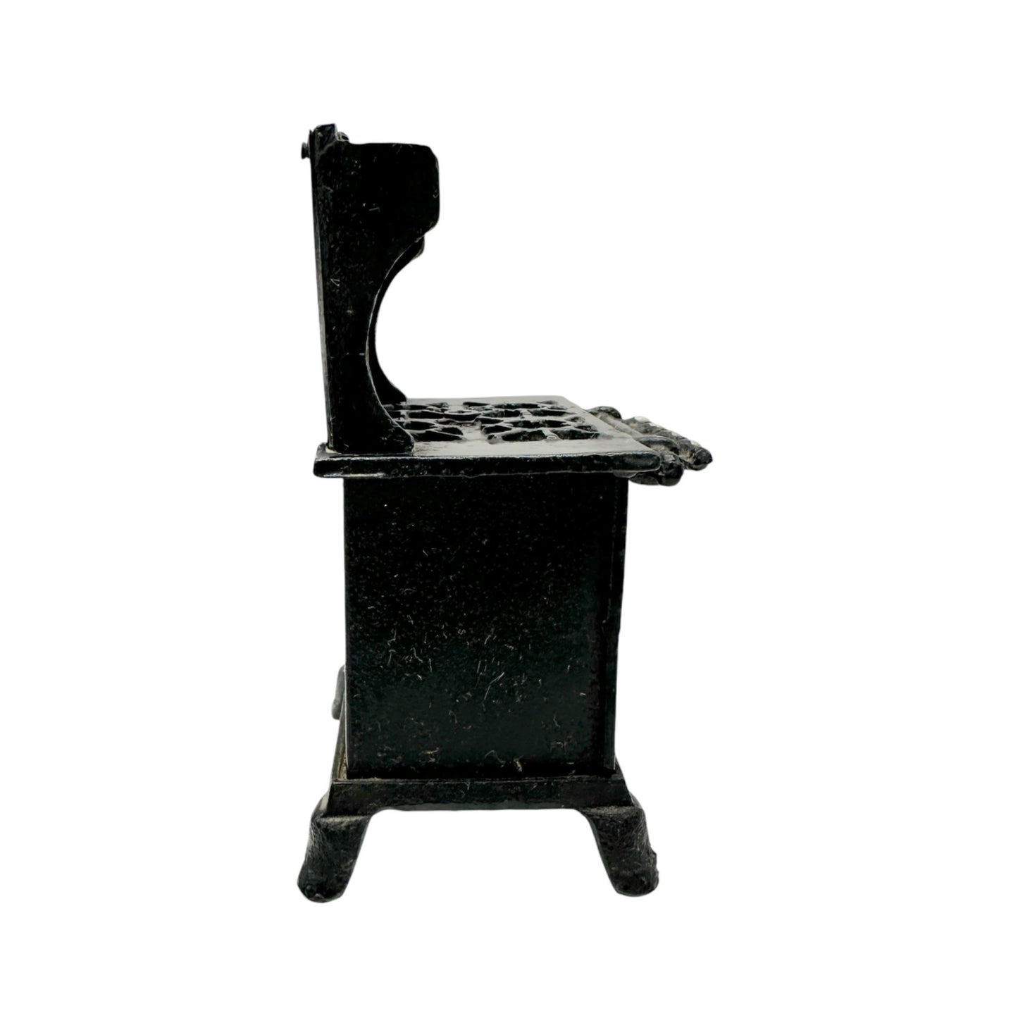 Blue Bird Vintage Cast Iron Toy Stove With Coal Bucket & Shovel 6” H Collectible