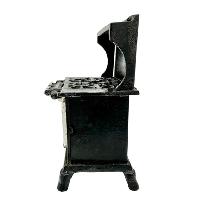 Blue Bird Vintage Cast Iron Toy Stove With Coal Bucket & Shovel 6” H Collectible