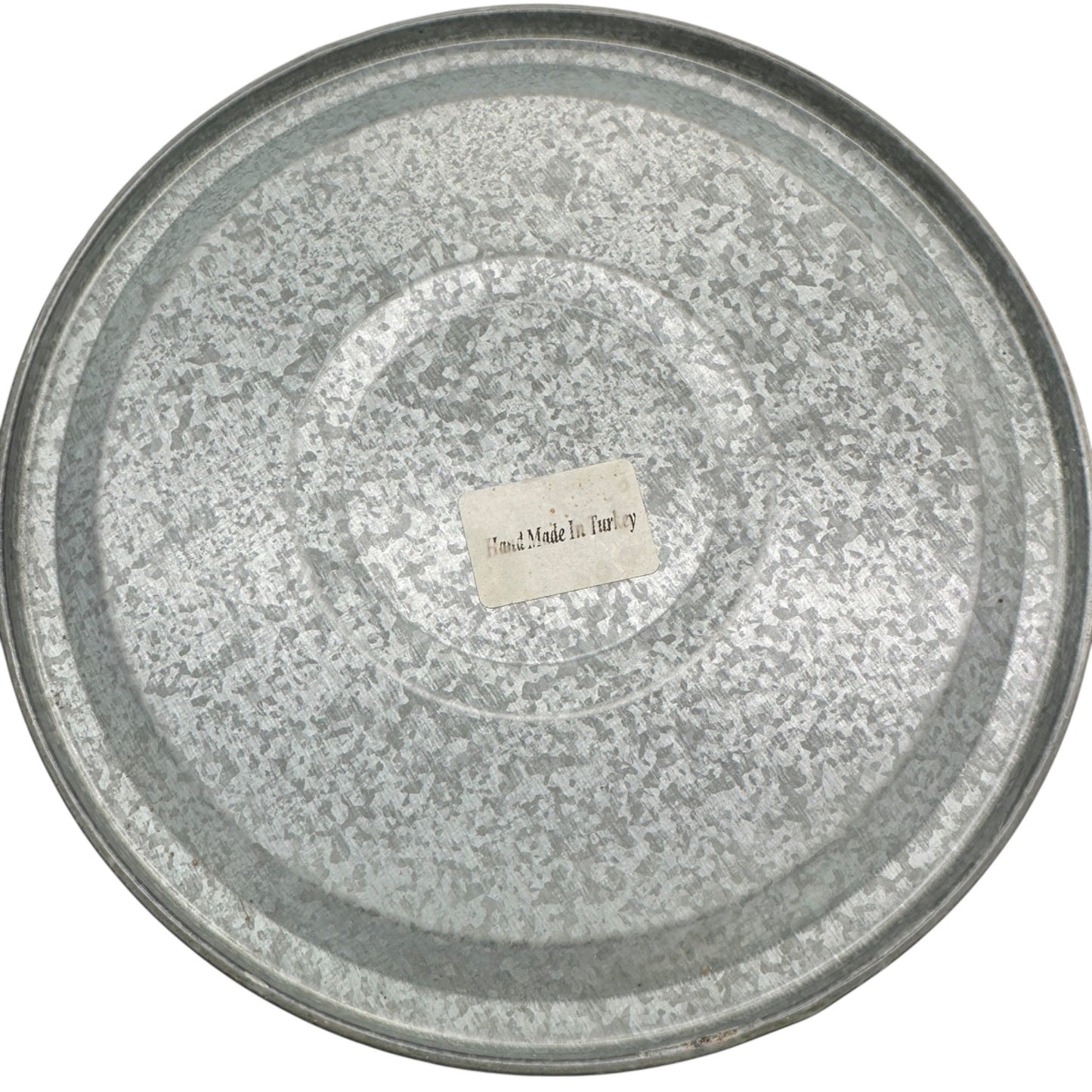 Galvanized Metal Ice Bucket With Lid Wood Accent Handles Handcrafted In Turkey