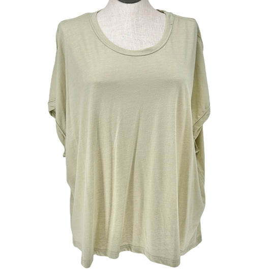Palo Alto Back Seam Top Womens 3X Sage Green By 78 & Sunny SS Loose Fit