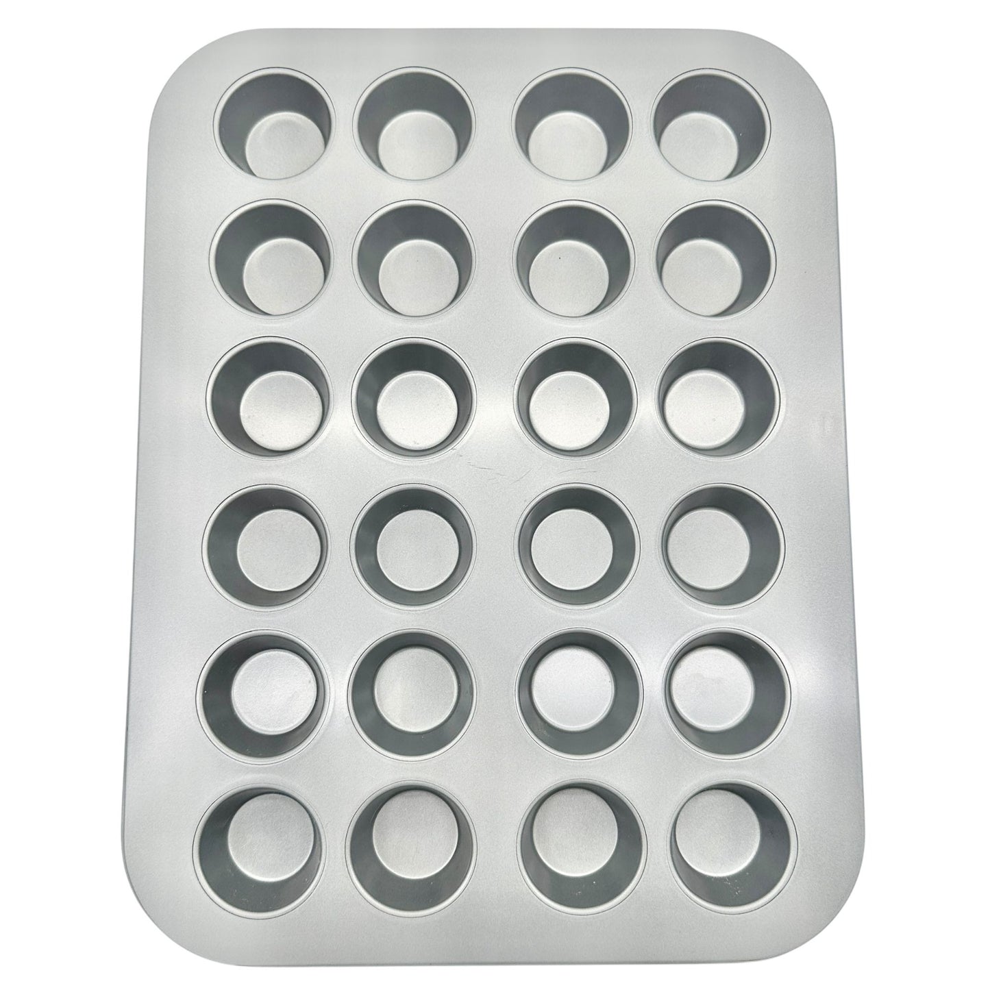 3-Piece Multicolor Metal Mini-Cake, Muffin and Cupcake Baking Pan Set