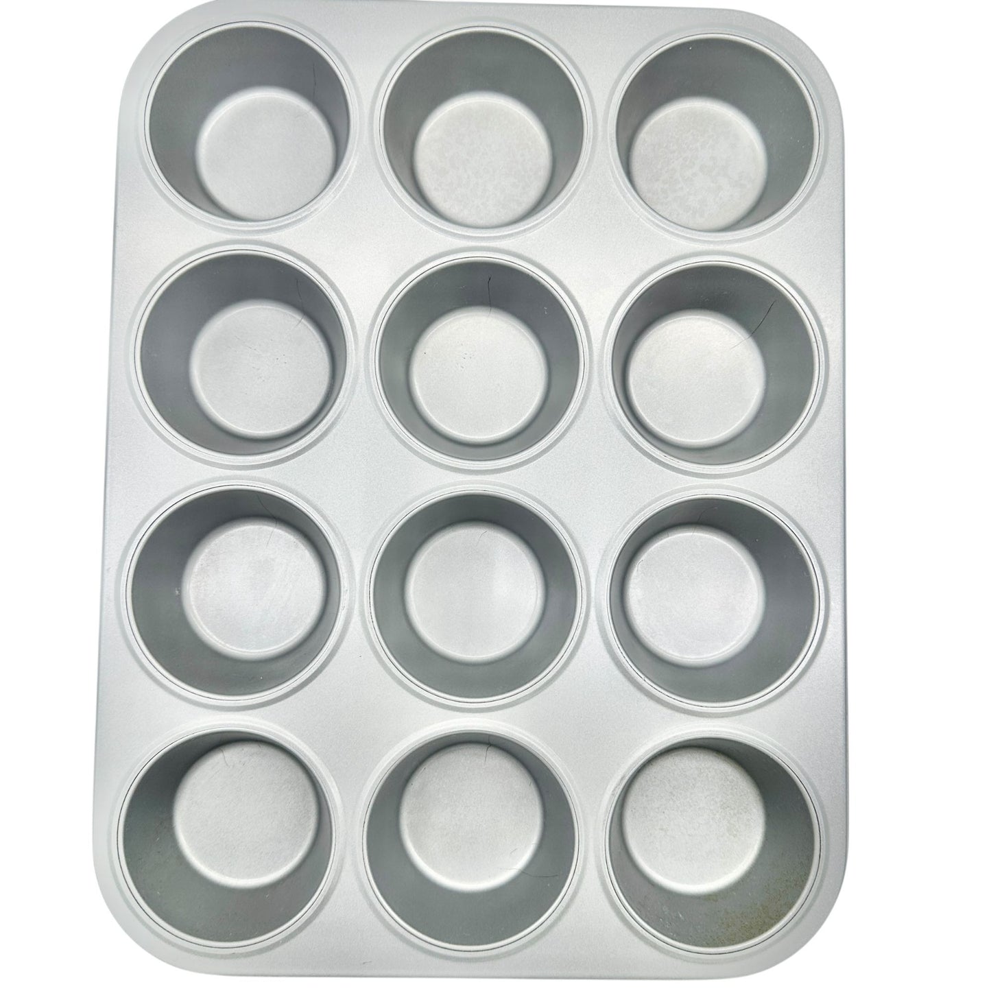 3-Piece Multicolor Metal Mini-Cake, Muffin and Cupcake Baking Pan Set