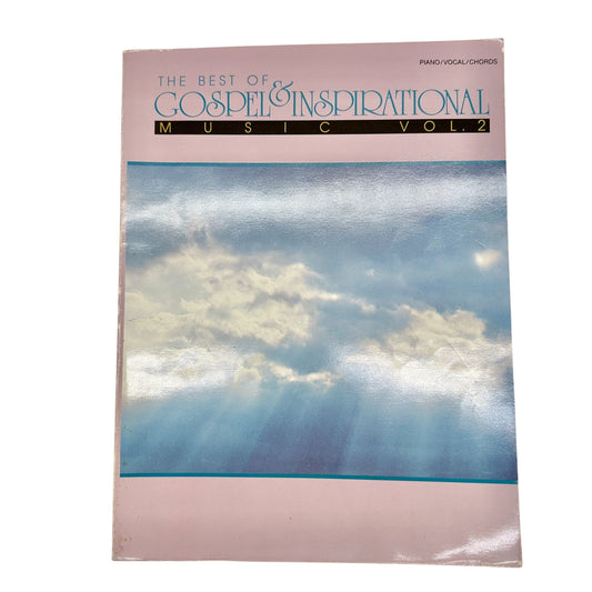 The Best Of Gospel and Inspirational Music Vol 2 Book Piano/Vocal/Chords 12 x 9