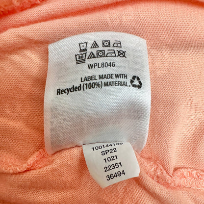 Charter Club Womens 3X Peach Pajama Set with Floral Pants and Keyhole SS Top
