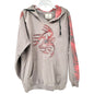 Legendary Whitetails Gray Hoodie Mens Medium Red Buck Design Plaid Accent Pocket