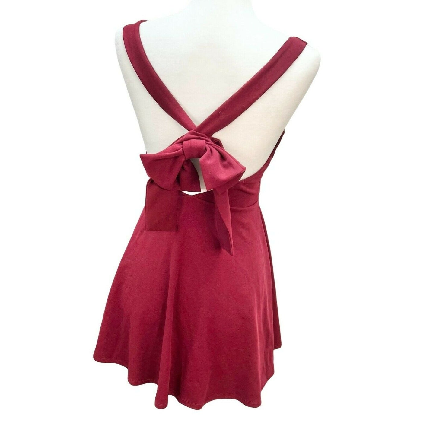 Charlotte Russe Small Red Halter Evening Party Prom Homecoming Dress