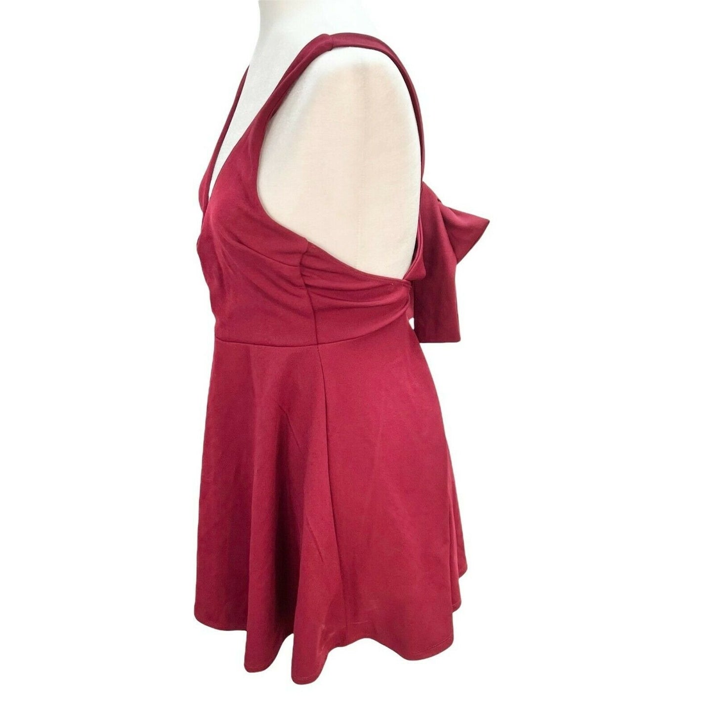 Charlotte Russe Small Red Halter Evening Party Prom Homecoming Dress
