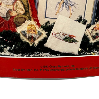 Cross My Heart Inc Christmas Magic Cross Stitch Pattern Book 1992 Leisure Arts