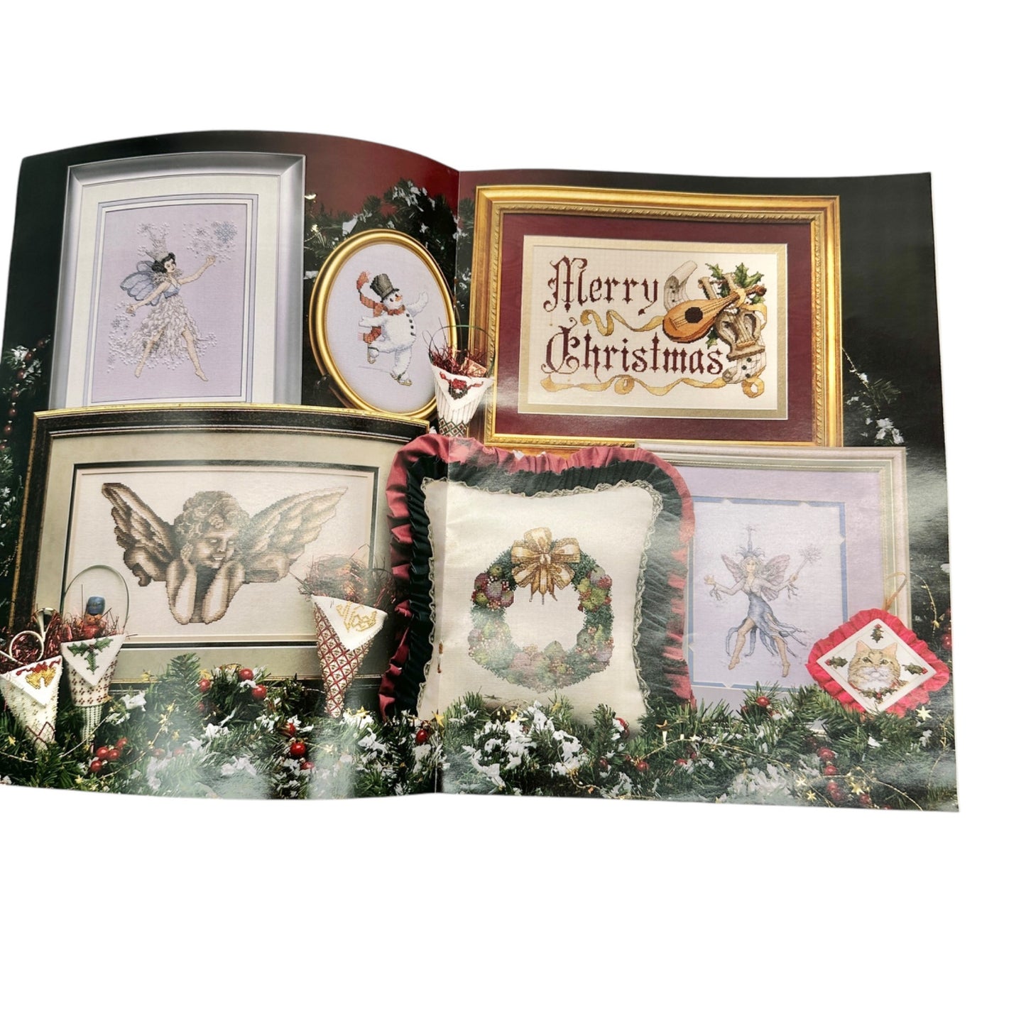 Cross My Heart Inc Christmas Magic Cross Stitch Pattern Book 1992 Leisure Arts