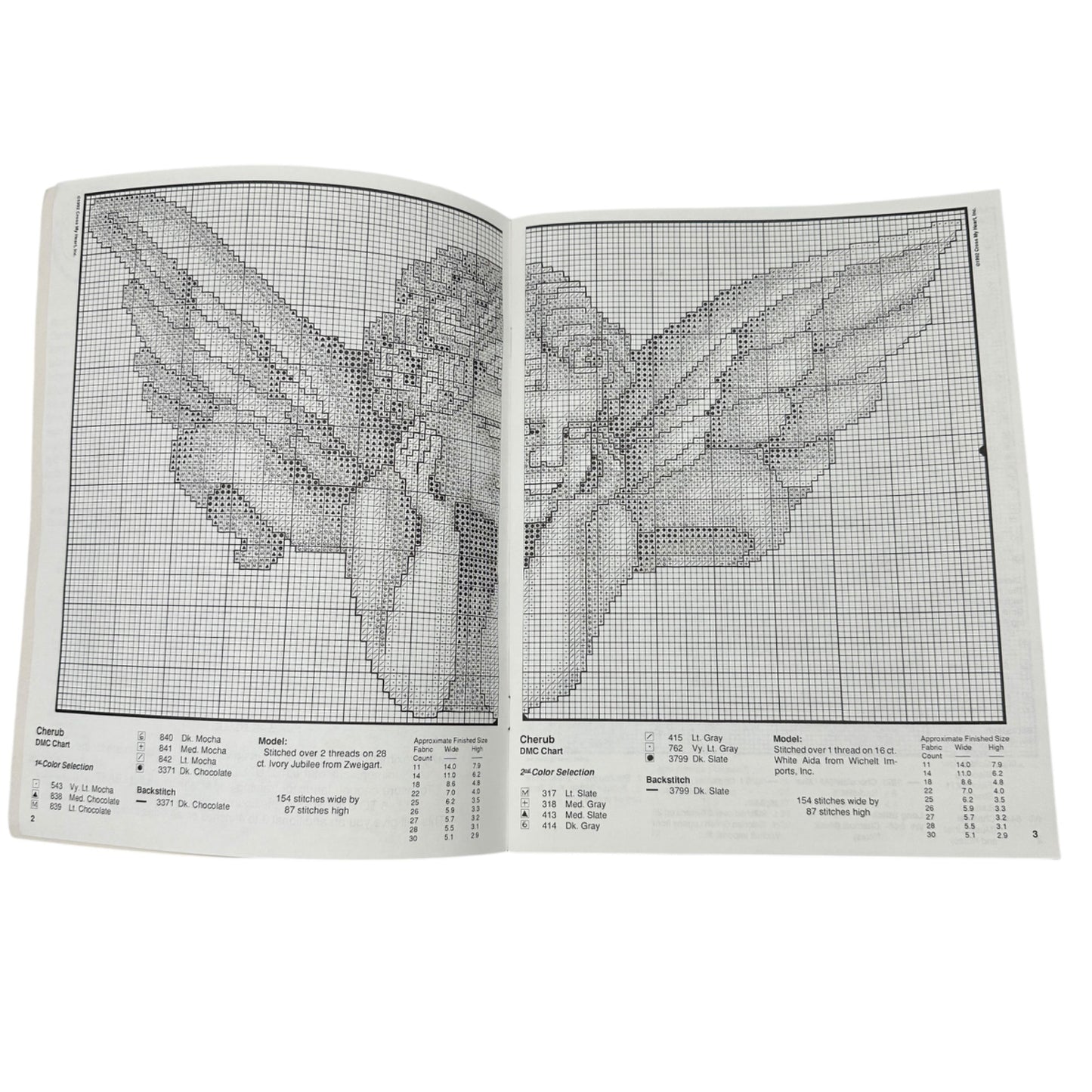 Cross My Heart Inc Christmas Magic Cross Stitch Pattern Book 1992 Leisure Arts
