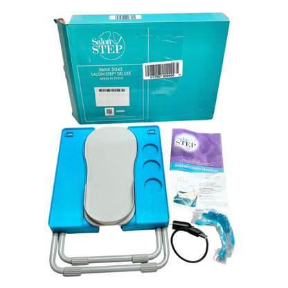 Salon Step Easy at Home Pedicures The Beauty Footrest LED Magnifier Drying Fan