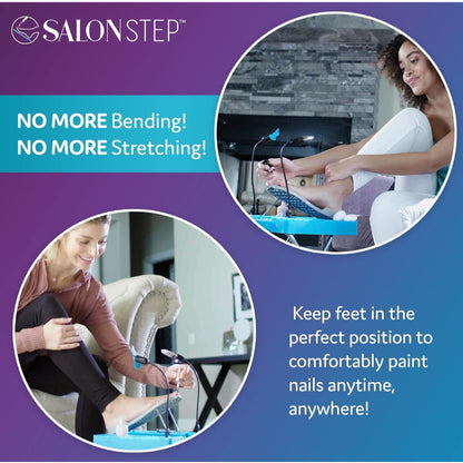 Salon Step Easy at Home Pedicures The Beauty Footrest LED Magnifier Drying Fan