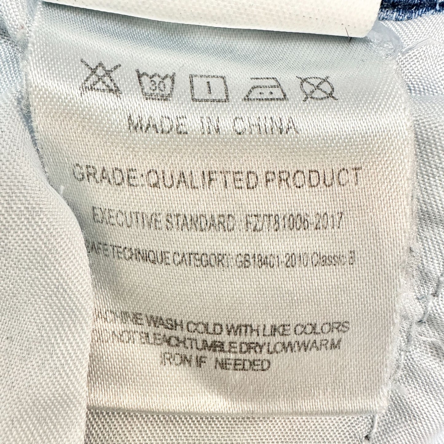 Mens Jeans Size 36 Light Wash Distressed Slim Fit Cotton Poly Spandex Blend