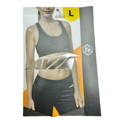Avia Commuter Top Womens L (12-14) Black Heathered Recycled Poly Spandex Blend
