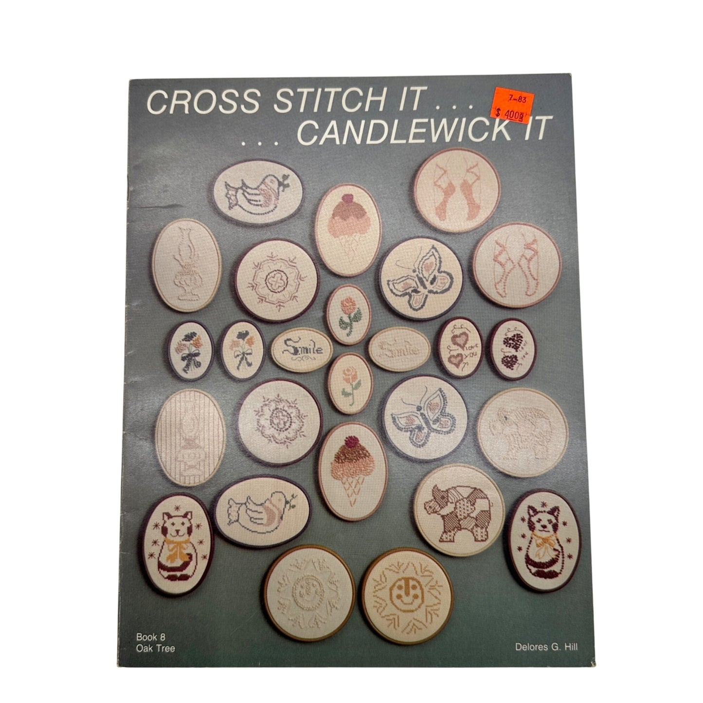 Vintage 5 Cross Stitch Pattern Books 1973-83 Wedding Country Hearts Butterflies
