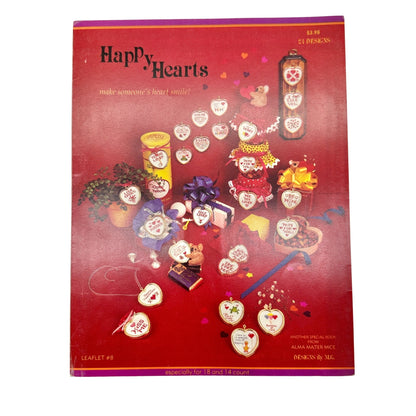 Vintage 5 Cross Stitch Pattern Books 1973-83 Wedding Country Hearts Butterflies