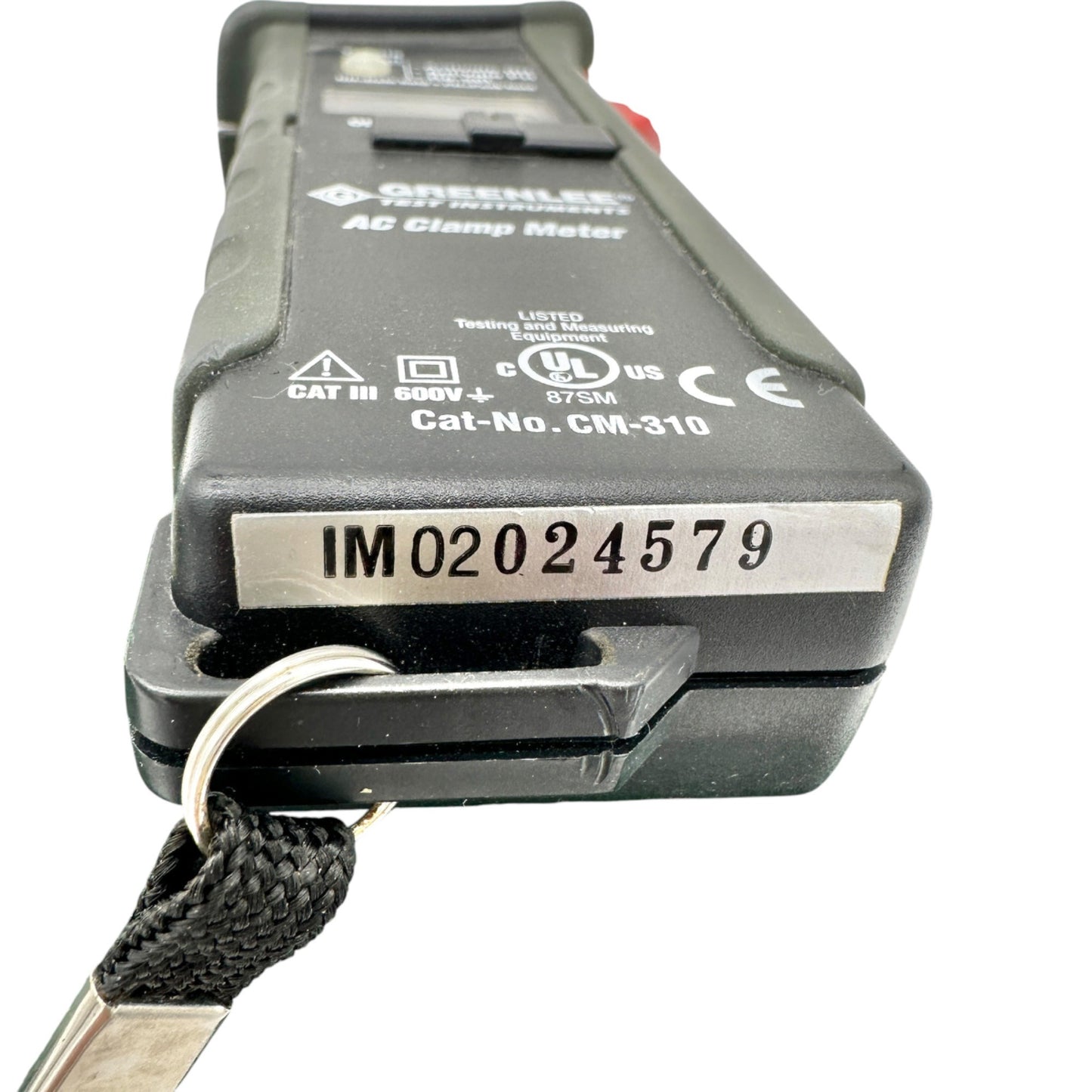 Greenlee CM-310 Clamp-On Ammeter With Case & Manual