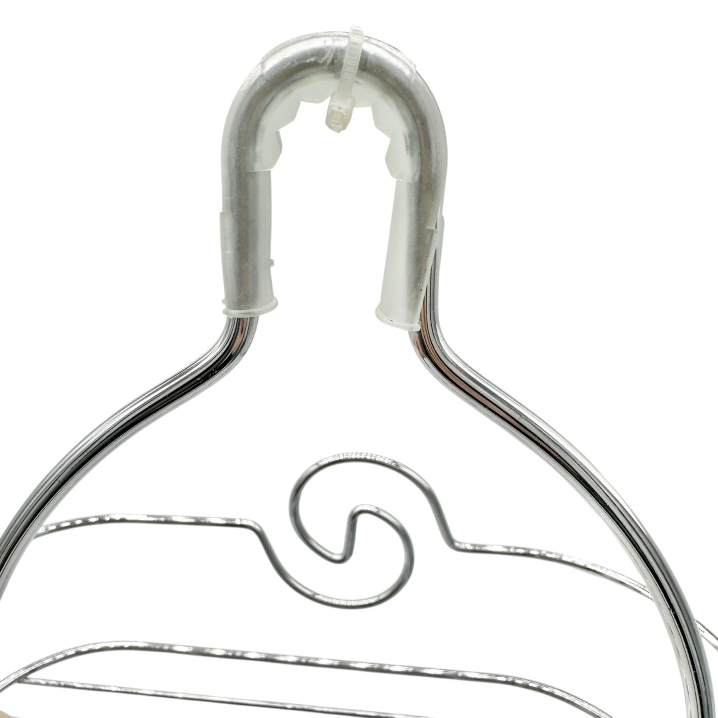 3-Tier Silver Chrome Shower Caddy Hooks & Swirl Design For Bathroom Organization