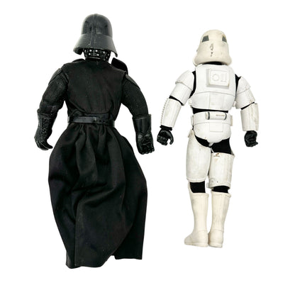 Vintage 1997 Kenner Star Wars Darth Vader and Stormtrooper Action Figures 12 in