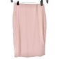 Kiyomi Midi Pencil Skirt Womens M Pink Elastic Waist Polyester Spandex Blend