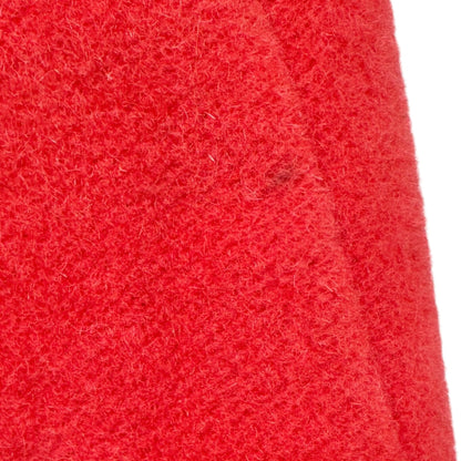 Luisa Spagnoli Vintage Coat Womens Size S Red Wool Pockets LS Made In Italy