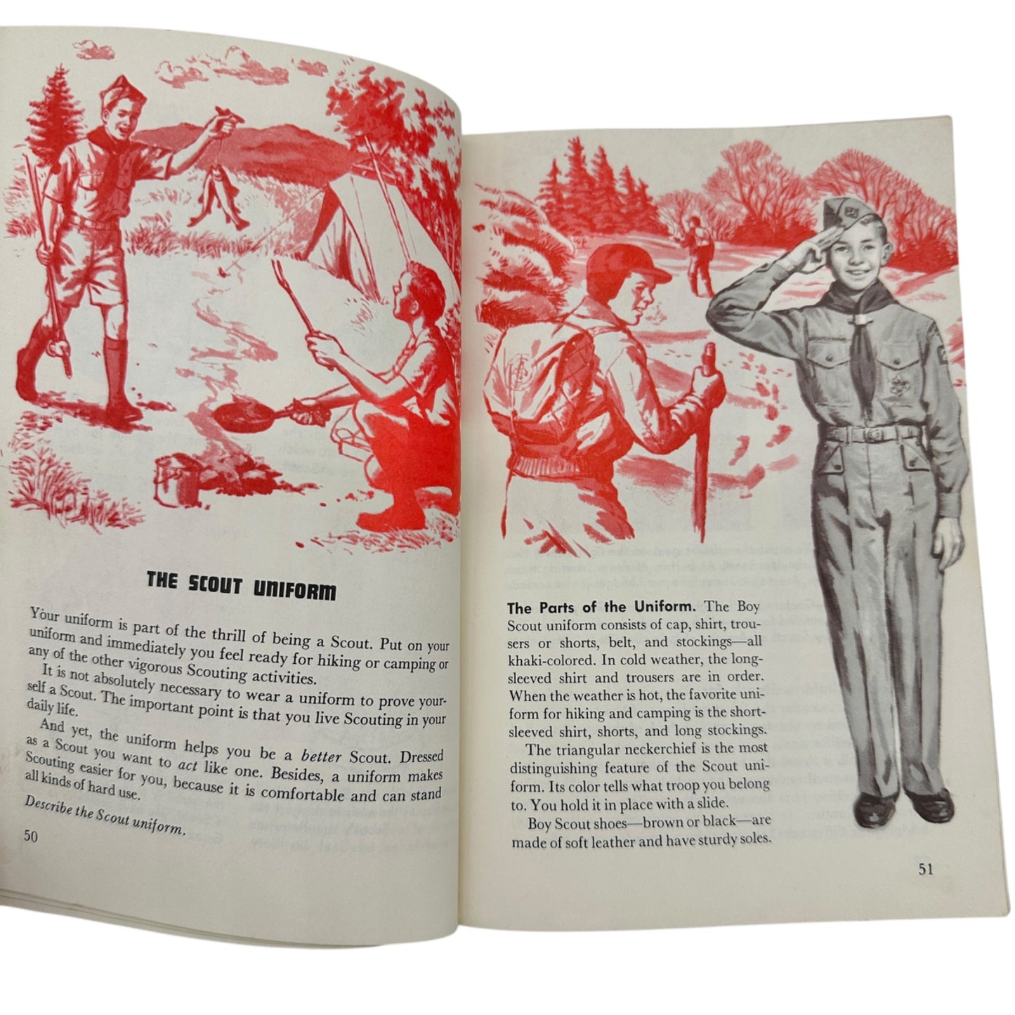 Boy Scouts of America 1959 Handbook For Boys Vintage Paperback Scouting