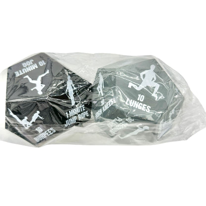 Thryv Exercise Dice Set With Mesh Bag For Workouts and Fitness Training NEW