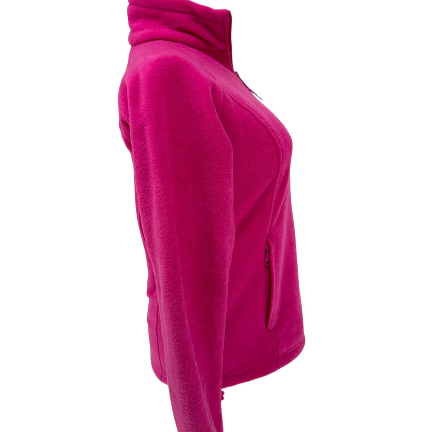 Columbia Fleece Jacket Womens L Purple Pizzazz Full Zip Warm Polyester Soft Cozy