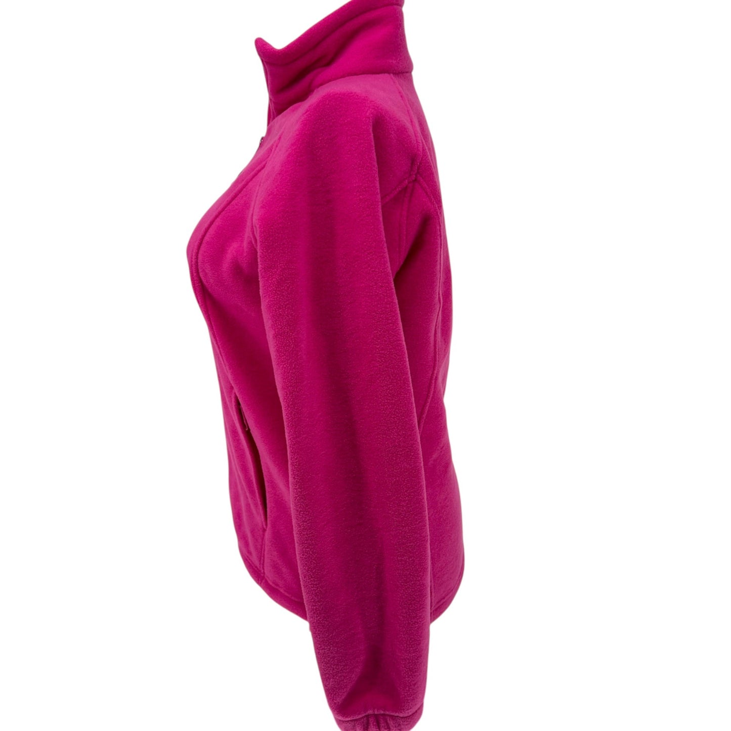 Columbia Fleece Jacket Womens L Purple Pizzazz Full Zip Warm Polyester Soft Cozy