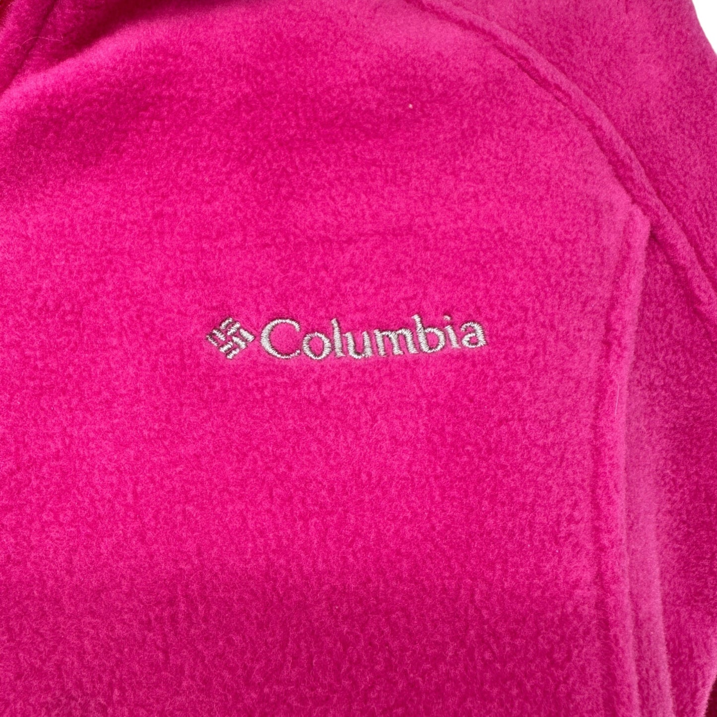 Columbia Fleece Jacket Womens L Purple Pizzazz Full Zip Warm Polyester Soft Cozy
