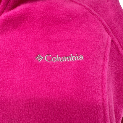 Columbia Fleece Jacket Womens L Purple Pizzazz Full Zip Warm Polyester Soft Cozy