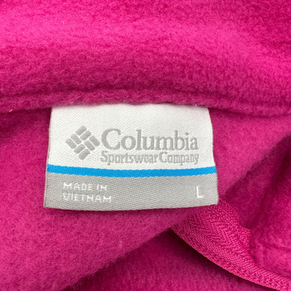 Columbia Fleece Jacket Womens L Purple Pizzazz Full Zip Warm Polyester Soft Cozy
