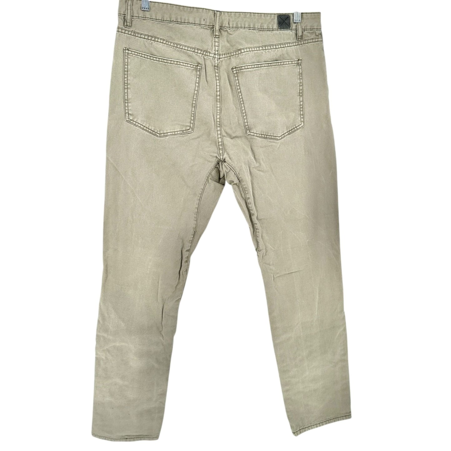Jaywalker Jeans Mens Size 36 Distressed Olive Green Slim Fit Cotton 31 Inseam