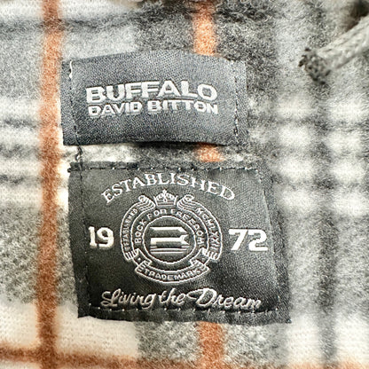 Buffalo David Bitton Cardigan Sweater Mens XXL Beige Zip-Up Jute Mix Warm Knit