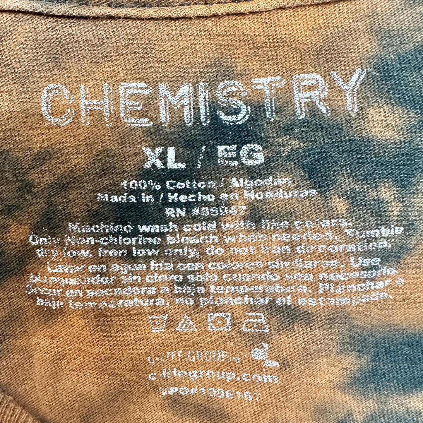 Chemistry Tee Shirt Mens XL Tie-Dye Positive Thoughts Graphic Tee Vintage Style