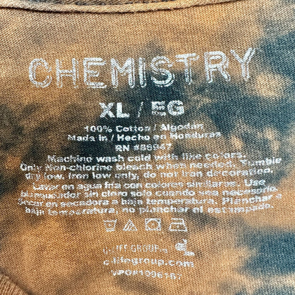 Chemistry Tee Shirt Mens XL Tie-Dye Positive Thoughts Graphic Tee Vintage Style