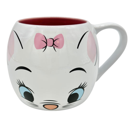 Disney Marie Aristocats Ceramic Mug Large 29 oz Capacity White Pink Red Interior