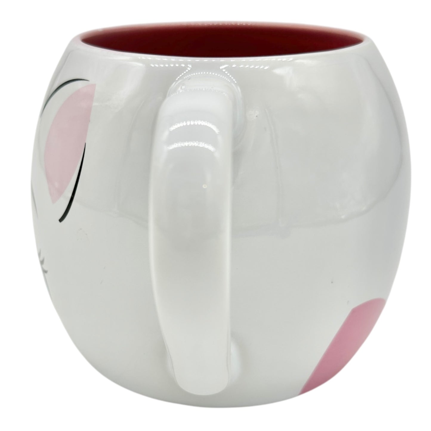 Disney Marie Aristocats Ceramic Mug Large 29 oz Capacity White Pink Red Interior