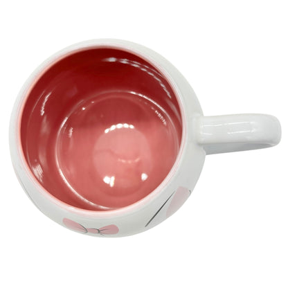 Disney Marie Aristocats Ceramic Mug Large 29 oz Capacity White Pink Red Interior