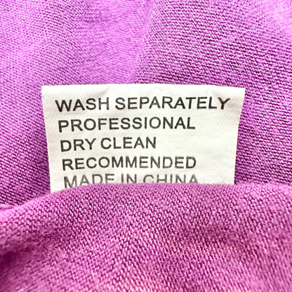 Womens Casual Dress XL A-Line Purple SS Pockets Cotton Blend Soft Lightweight