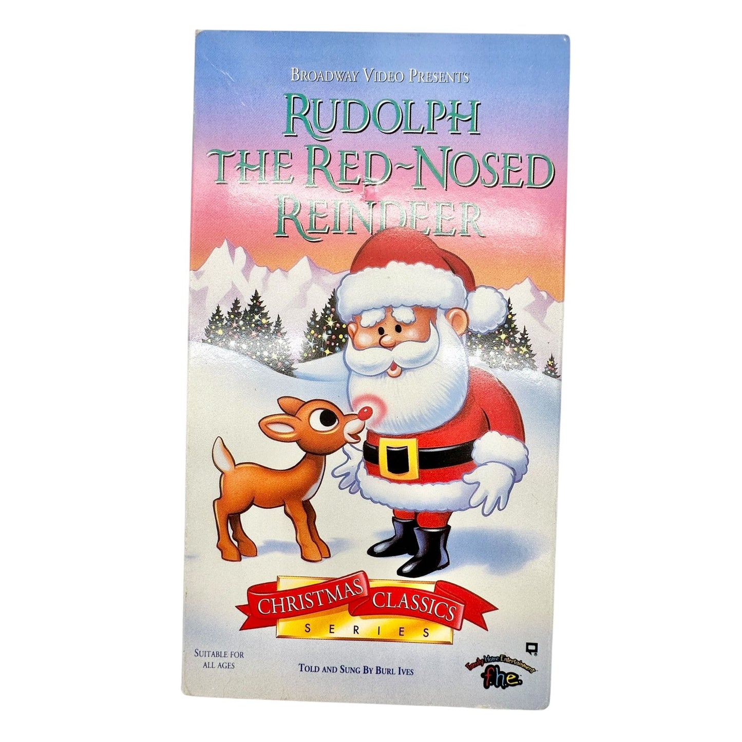 Vintage Christmas VHS Lot Of 6 Holiday Classics Frosty Santa Claus Drummer Boy