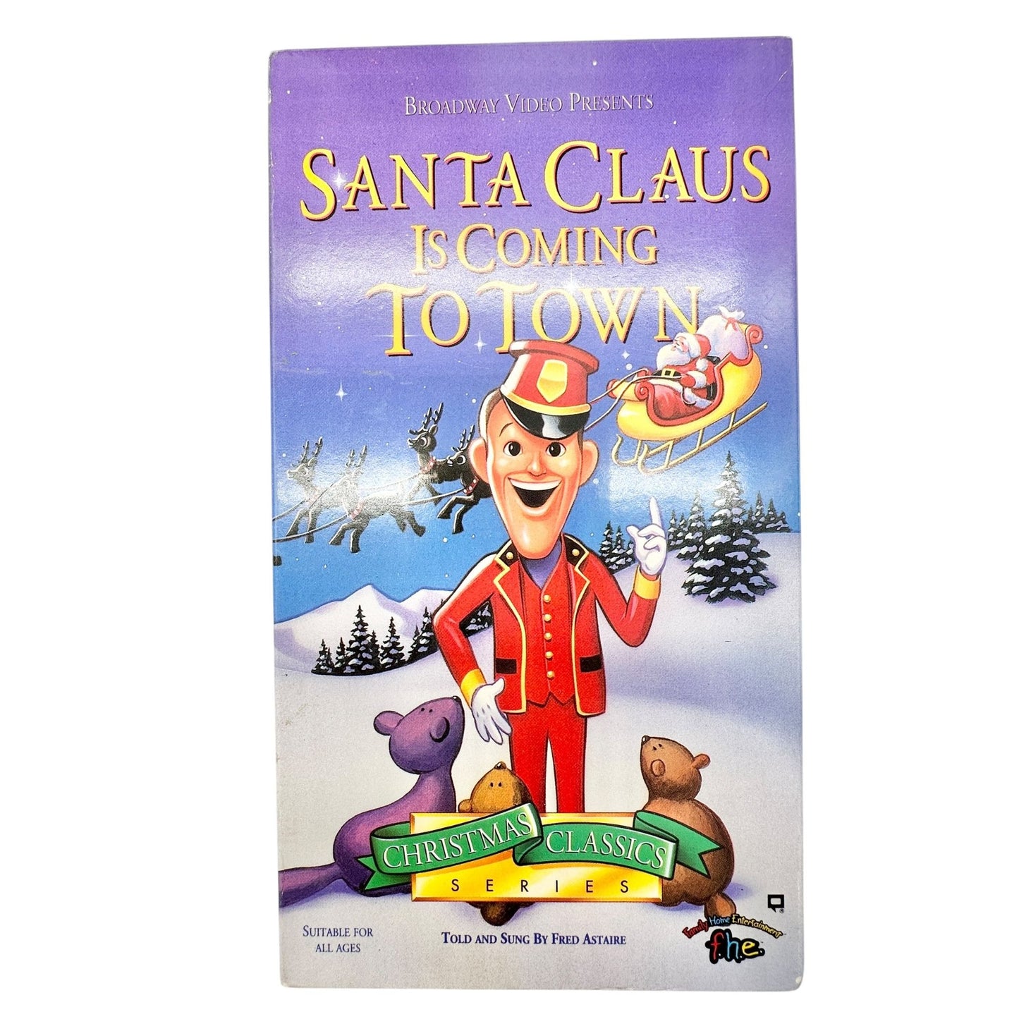 Vintage Christmas VHS Lot Of 6 Holiday Classics Frosty Santa Claus Drummer Boy