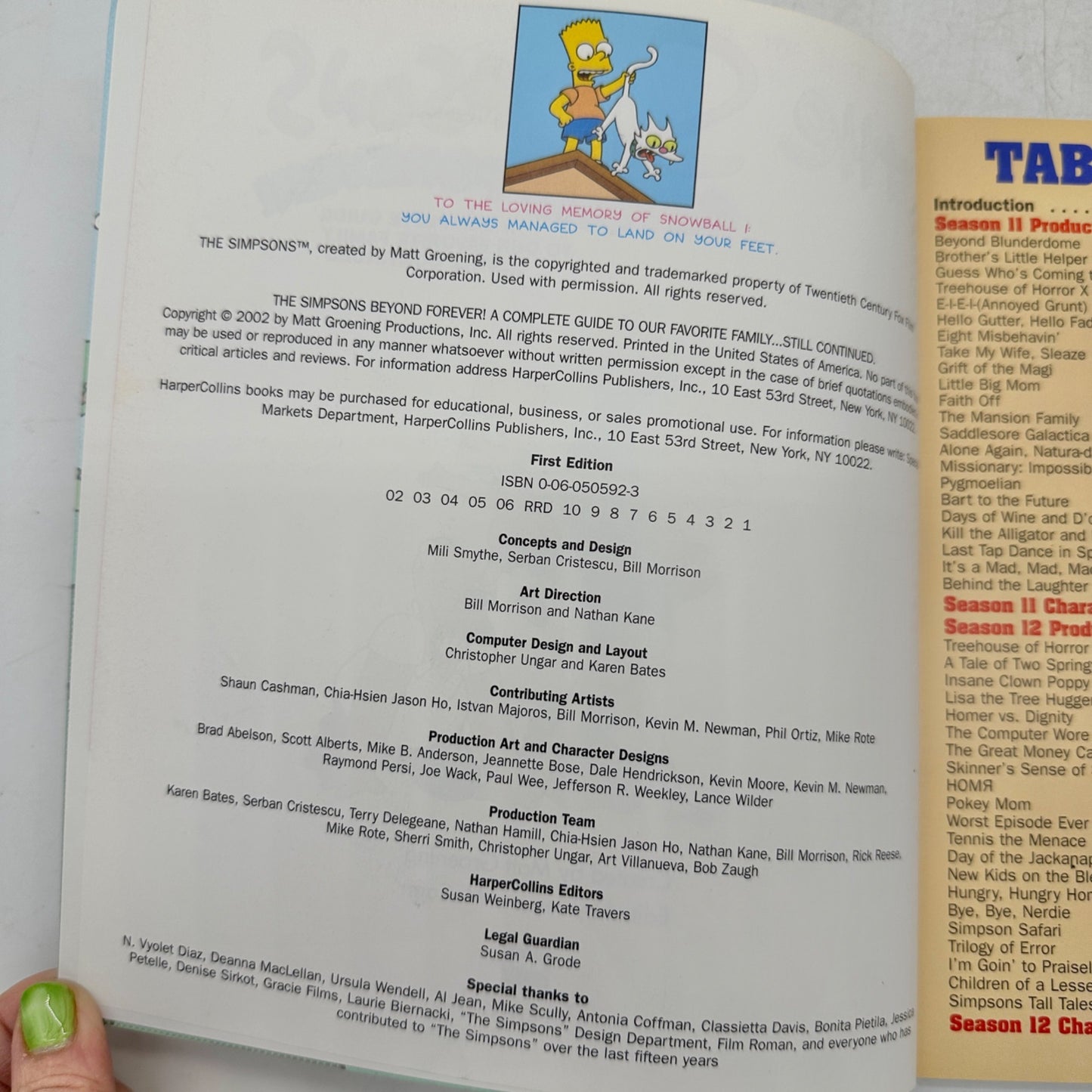 The Simpsons Beyond Forever Seasons 11-12 First Ed 2002 Matt Groening Paperback