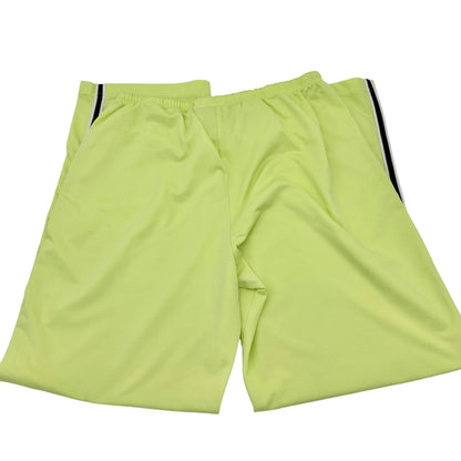 Prospirit Athletic Track Pants Womens Large Lime Green Polyester Elastic Waist