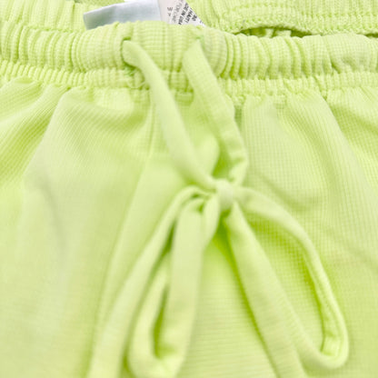 Prospirit Athletic Track Pants Womens Large Lime Green Polyester Elastic Waist
