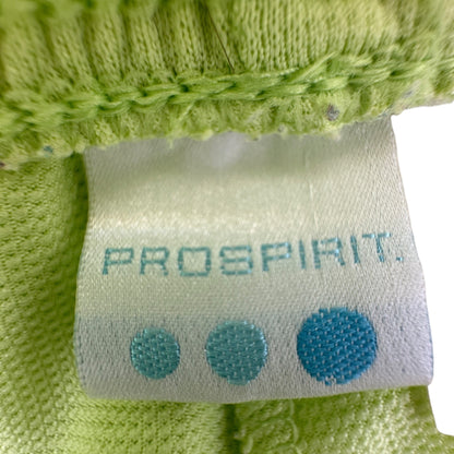 Prospirit Athletic Track Pants Womens Large Lime Green Polyester Elastic Waist