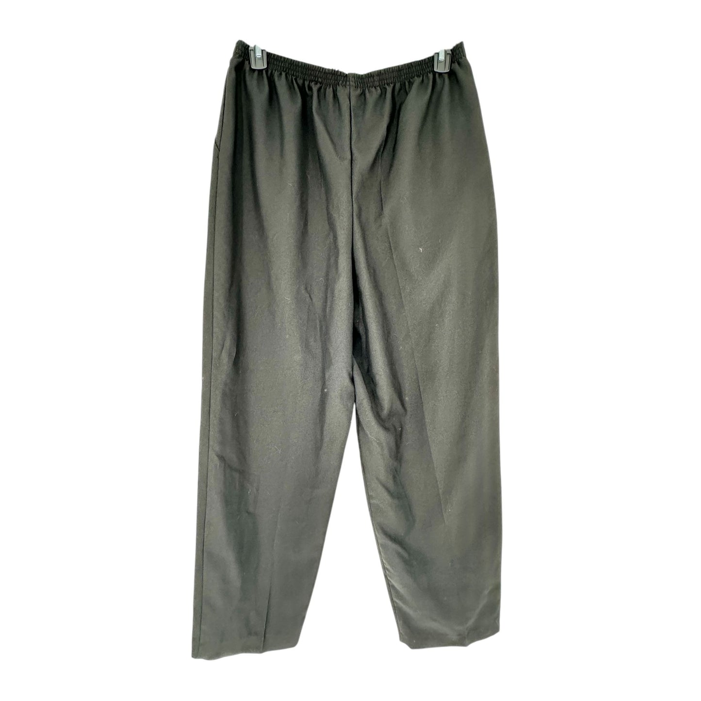 Blair Elastic Waist Pants Womens 18W Black Slit Pockets Comfortable Polyester