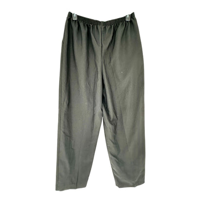 Blair Elastic Waist Pants Womens 18W Black Slit Pockets Comfortable Polyester